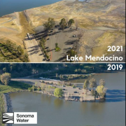 Lake Mendocino 2019 and 2021
